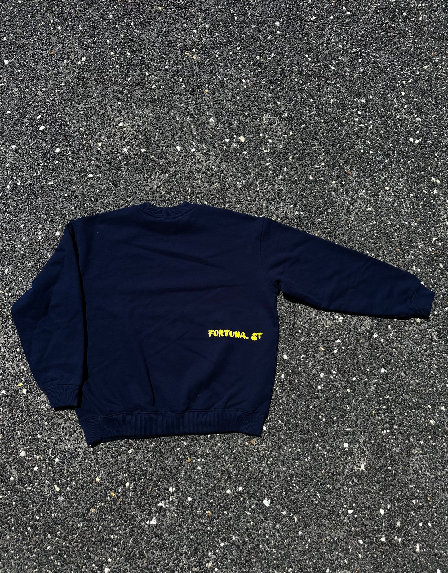 F.ST HEAVYWEIGHT SWEATSHIRT NAVY/YELLOW
