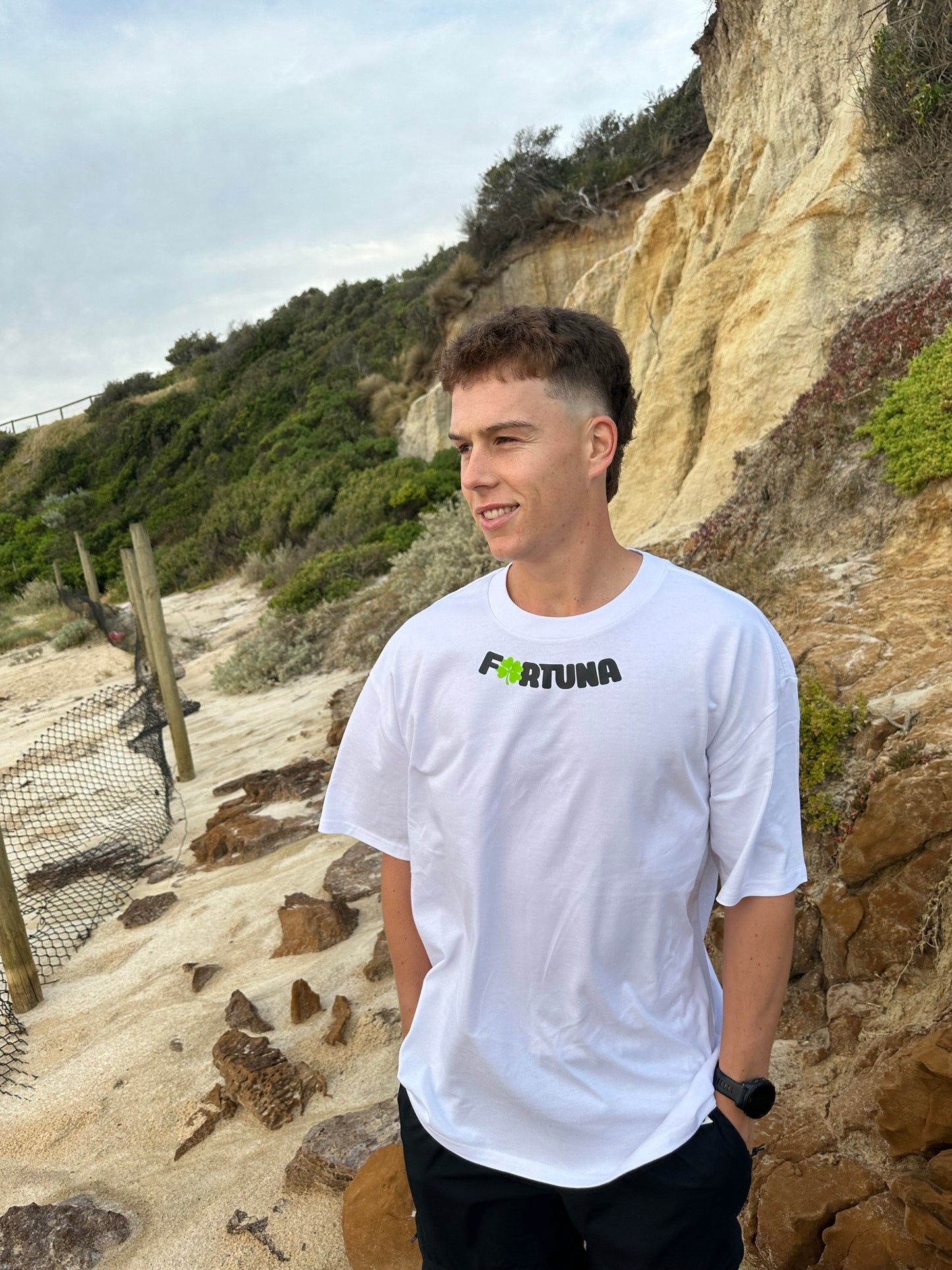 Heavy oversized white tee